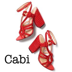 New Cabi Tiptoe Woven Rope Strap Sandal Size 9
